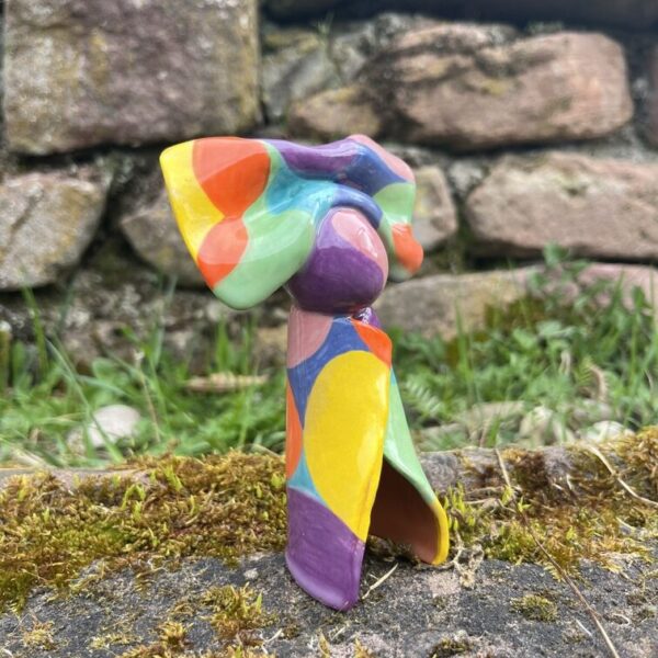 Personnage "Alsacienne" multicolore artisanal