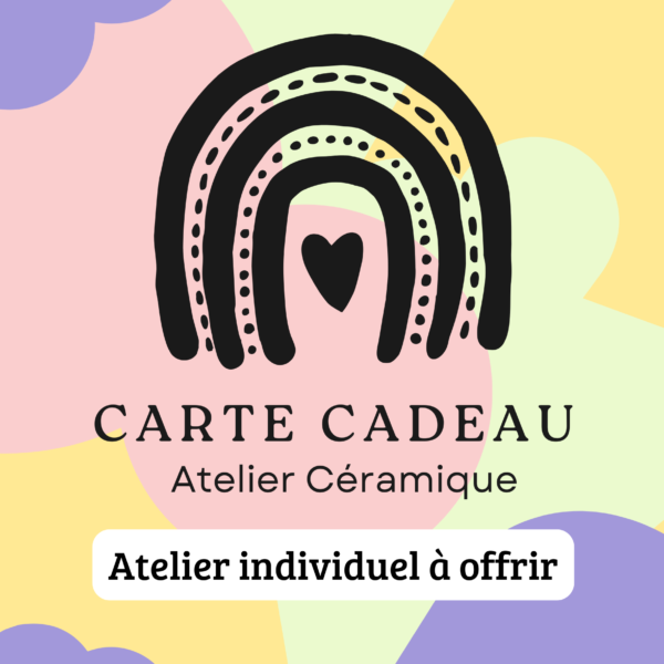 carte cadeau atelier individuel à offrir