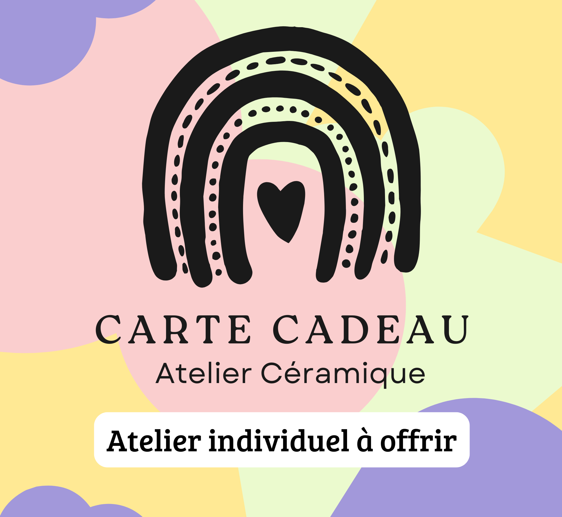 carte cadeau atelier individuel à offrir